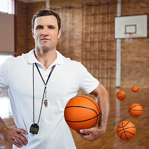 12 Pack Heavy Duty Rubber Basketballs 29.5 Inch Size 7 with Air Pump