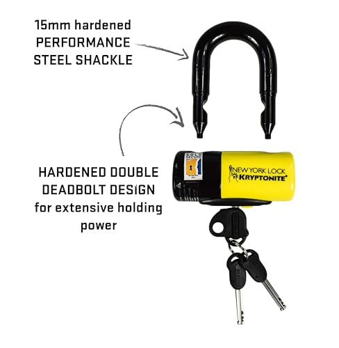 Kryptonite New York Fahgettaboudit Chain & Disc Lock - Red Variation
