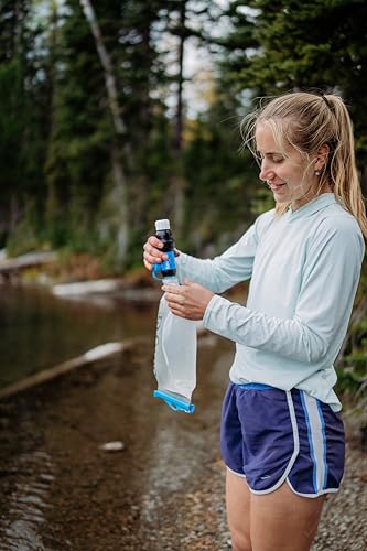 Sawyer Squeeze Water Filtration System with 2L Cnoc Premium Bladder, Clear - Portable Emergency & Outdoor Hydration