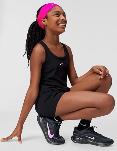 Nike Kids' Stellar Ride Running Shoes - Little Boys & Girls Sneakers, Black/Pink, 3 Little Kid