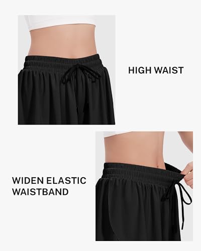 Girls Butterfly Athletic Shorts for Dance Cheer 9-10 Years - Black