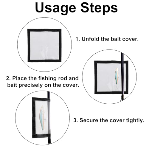 6pcs Clear Fishing Lure Wraps - Transparent Lure Covers for Tackle Organization