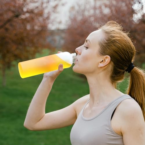 Novelinks Frosted 27oz Water Bottles Pack with Airtight Lids - Leakproof & Reusable