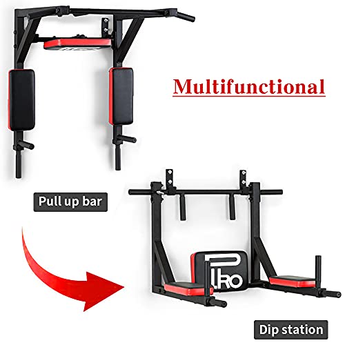 PLKO Type A Wall Mounted Pull Up Bar - Heavy Duty Fitness Equipment for Upper Body Workout
