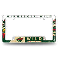 Minnesota Wild Chrome License Plate Frame - 12 x 6 Inch Car/Truck/SUV
