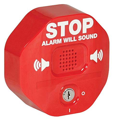 STI Exit Stopper Door Alarm - Multifunction Emergency Door Stopper & Deterrent, Red/Green