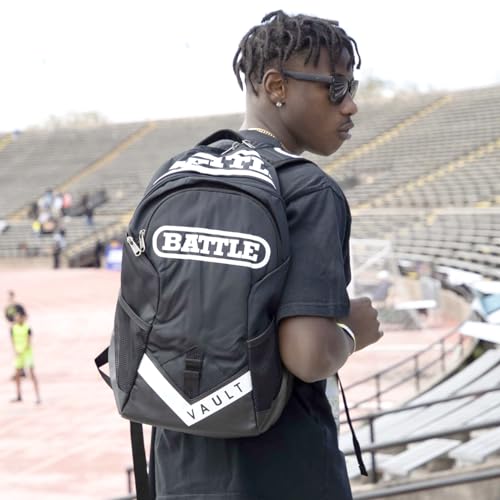 Battle Vault Backpack Black/Black Lightweight Durable Sports Bag for School & Gym