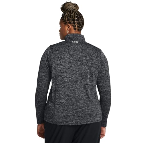 Under Armour Women's Tech Twist Quarter Zip - Medium Black/White