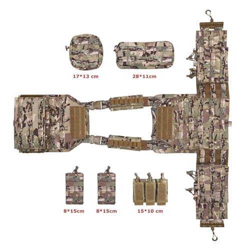 PIKEON Cp Tactical Vest with Quick Release - Outdoor Airsoft & Combat Vest