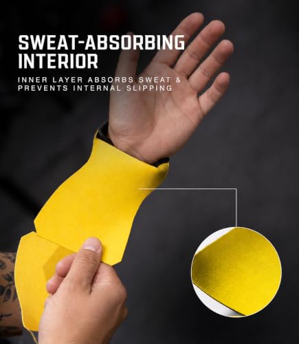 X-Large Men's Grip Gloves for Cross Training & Gymnastics - No Chalk, Wrist Support