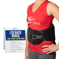VertebrAlign LSO Back Brace for Sciatica & Lower Back Support - Black, Universal Fit