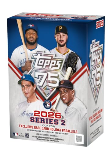 2026 Topps Series 2 Baseball Trading Card Blaster Box with Holiday Variations