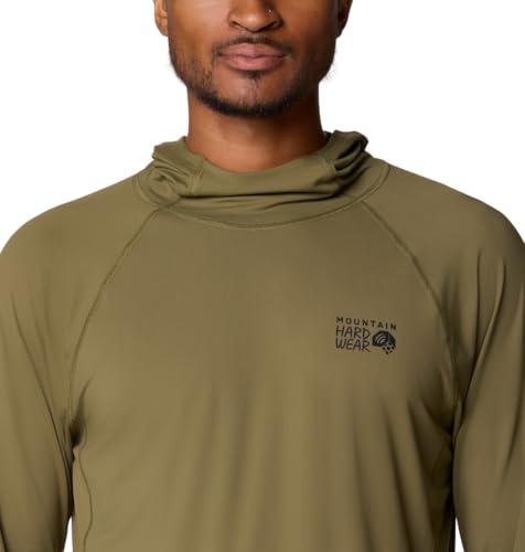 Men's Crater Lake Hoody - Large Combat Green, UPF 50+ Sun Protection for Hiking & Camping