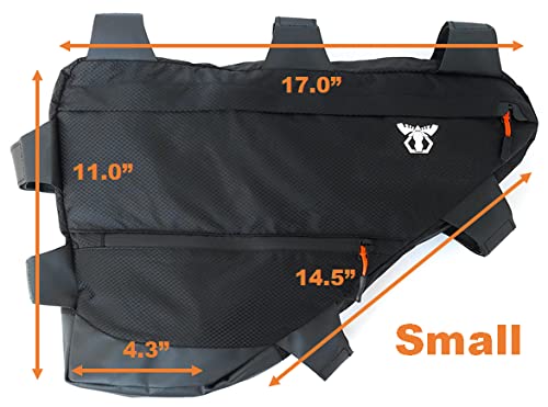 Bike Full Frame Bag | Bicycle Bikepacking, Touring, Commuting Pack | Large (14L)