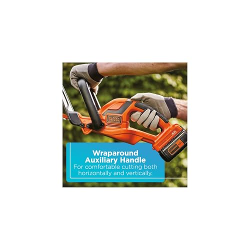 BLACK+DECKER 40V MAX 22-Inch Cordless Hedge Trimmer with Battery & Charger