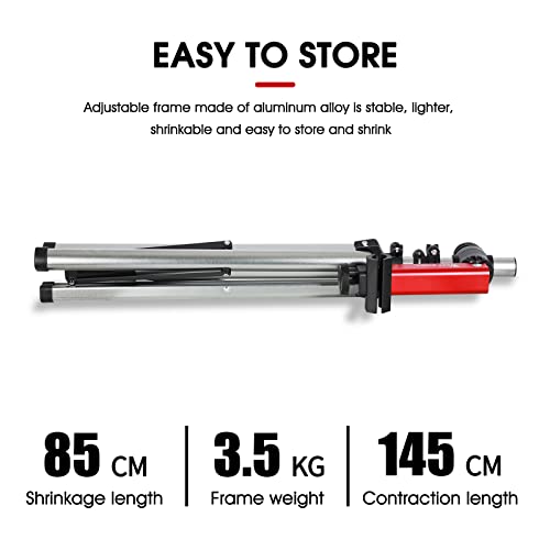West Biking Silver Bike Repair Stand - Foldable, Adjustable, 85 Lb Capacity