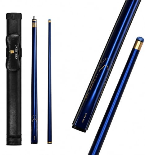 Cue-King Premier 2.0 Pool Cue 58 inch, 20oz with Leather Case & 9.5mm Tip