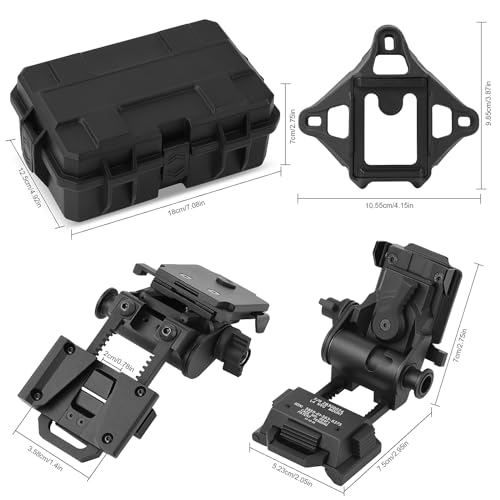 Gexmil NVG Mount with Skeleton Shroud for PVS-15/18 Night Vision Goggles - Black