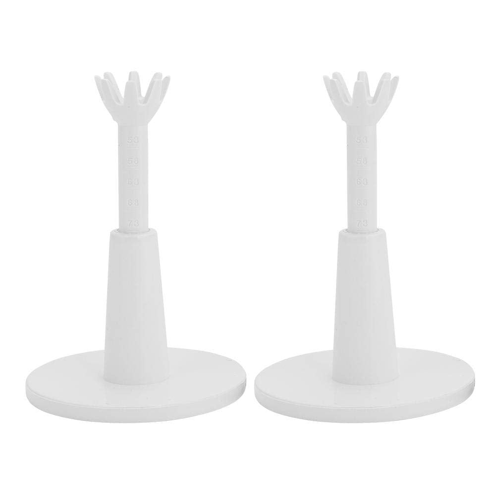Tbest Rubber Tees for Range Mats 3",CAITON Tee Adjustable Tee Holder Training Driving Long Tea Tee for Lover White (Pack of 2)