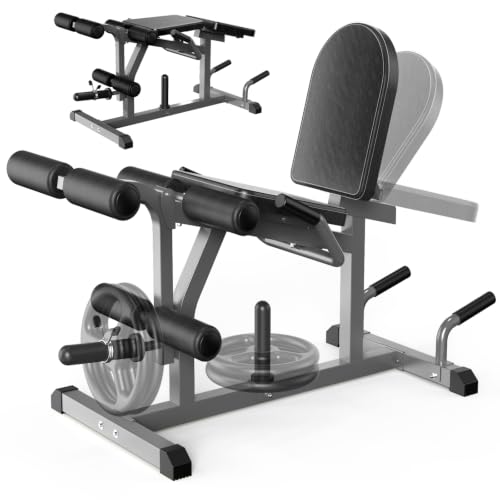 Z ZHICHI 2-in-1 Leg Curl & Extension Machine for Home Gym, Adjustable Calf & Thigh Workout Equipment