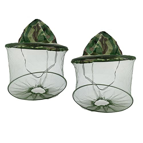 6 Pack Mosquito Head Net Bee Hat with Face Cover - Sun Protection for Outdoor Activities
