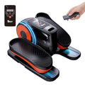 BKIY Under Desk Elliptical Machine Black - 12-Speed Reversible Exercise Equipment