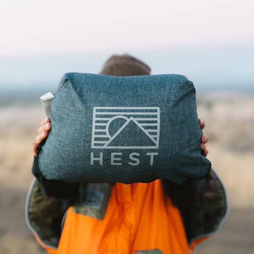 HEST Camp Pillow Medium - 15 x 22 Inch Travel Support Pillow with Memory Foam