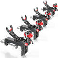 Eyoyofishcam 4-Pack Clamp-On Fishing Rod Holders for Boat Canoe Dock - Heavy-Duty, Quick-Release, 360° Rotation