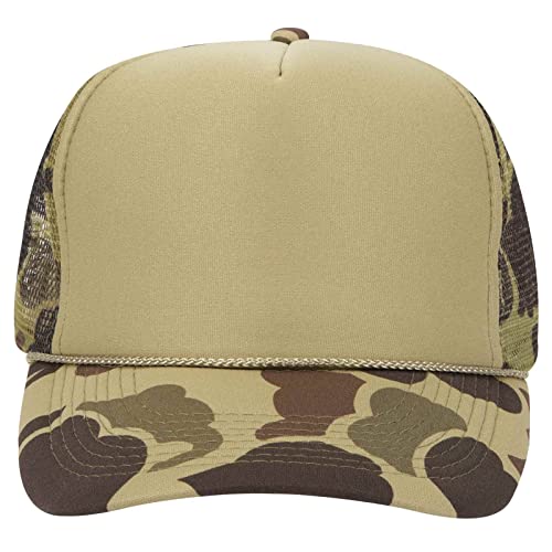 OTTO Wholesale 12-Pack Camouflage Mesh Back Trucker Hats - High Crown Adult Caps