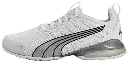 Puma Women's Voltaic Evo Cross Trainer Shoes - White Black Silver 9.5