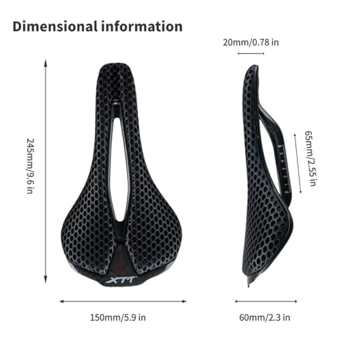 T800 Carbon Fiber Bike Seat for Road MTB & BMX Cycling - Lightweight 165G
