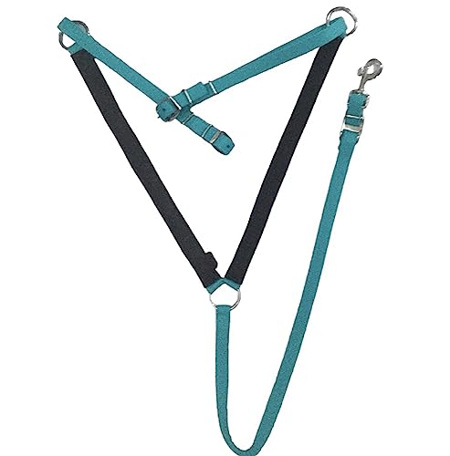 Equestrian Nylon Padded Browband Headstall Reins & Breastcollar Set - Full Turquoise