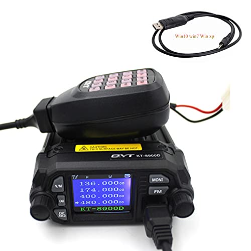 Dual Band Car Radio Transceiver with USB Programming - 25W VHF UHF Mobile Radio