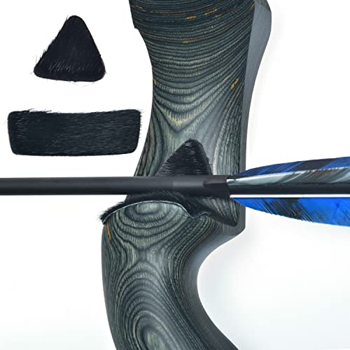 5 Pack Archery Arrow Rest Adhesive Shelf and Leather Silent Board for Hunting and Recurve Bows