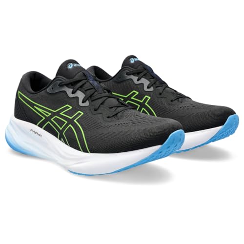 ASICS Men's Gel-Pulse 15 Running Shoes Black/Electric Lime - Lightweight & Supportive