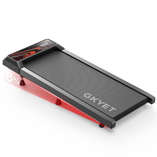 Walking Pad Treadmill with 8% Incline, 2.5HP Quiet Portable Under Desk Exercise Machine