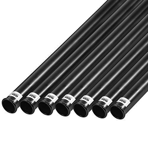 Izzo Golf Black Plastic Club Tube - 7 Pack, 1.25 Inch Diameter