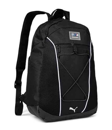 Unisex BMW M Motorsport Backpack - PUMA Athletic Travel Bag, Black