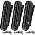 Mini Walkie Talkies 3 Pack with Earpieces - Compact Two-Way Radio Set