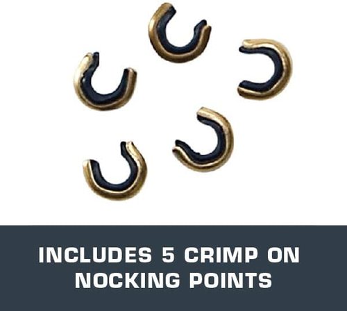 Allen Company Bowstring Nock Set - 5-Pack for Recurve & Compound Bows | Secure Fit for Archery Repairs