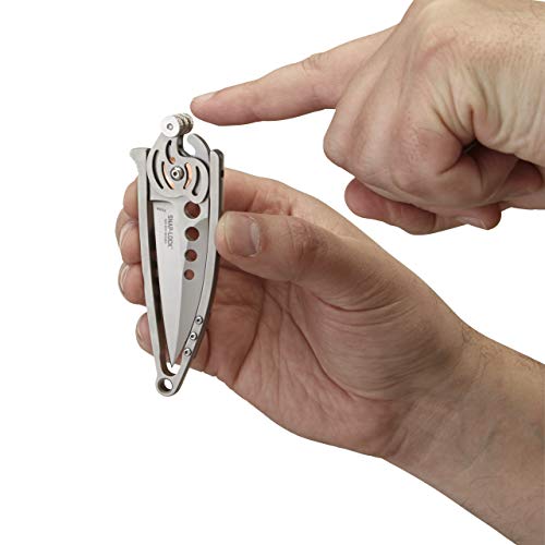 CRKT Snap Lock EDC Folding Knife Gray - Compact Pocket Knife with Locking Mechanism