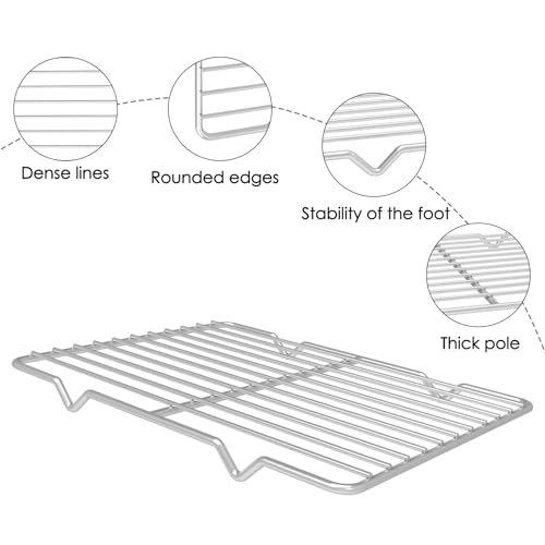Stainless Steel Cooling Racks Pack of 2 for Baking & Roasting