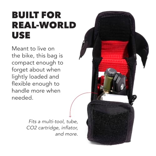 Expandable Bike Seat Bag for Road and Gravel Bikes with BOA Closure
