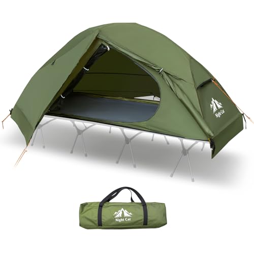 Night Cat 1-Person Camping Tent 28'' Wide Waterproof Hiking Shelter