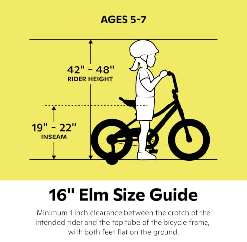 16-Inch Kids Bike with Training Wheels - Safe, Adjustable, Quick Assembly