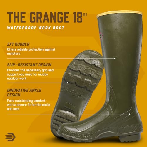 LaCrosse Men's Grange 18" Waterproof Hunting Boots - Od Green, Size 11