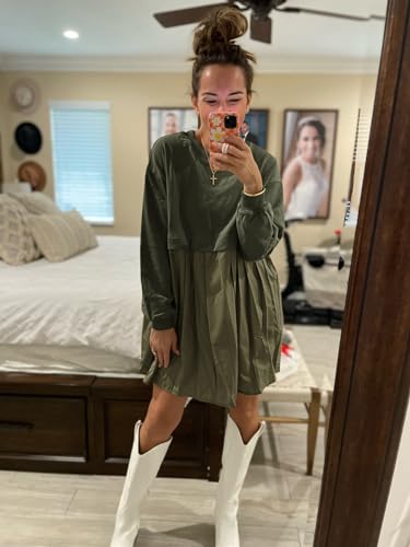 Women's Oversized Sweatshirt Dress Long Sleeve Mini Dress Casual Top