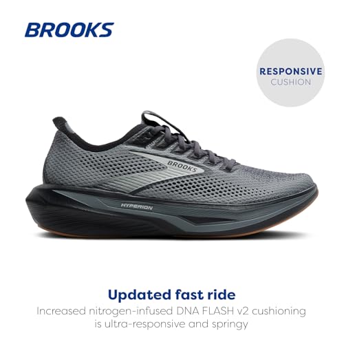 Brooks Men’s Hyperion 3 Neutral Running Shoe - Primer/Ebony/Oyster, Size 12
