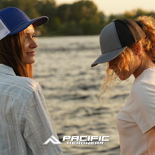 Pacific Headwear Duck Camo 5-Panel Trucker Cap - One Size Canyon