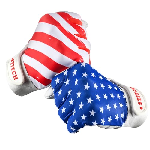 American Flag Batting Gloves for Youth & Adults - Patriot Style, Medium (Adult)